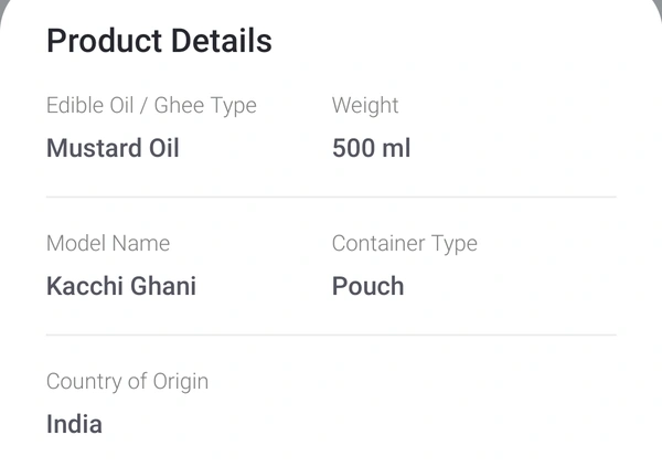 Hathi Kachi Ghani Mustard Oil 500ml
