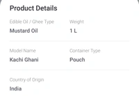 Saloni Kachi Ghani Mustard Oil 1L