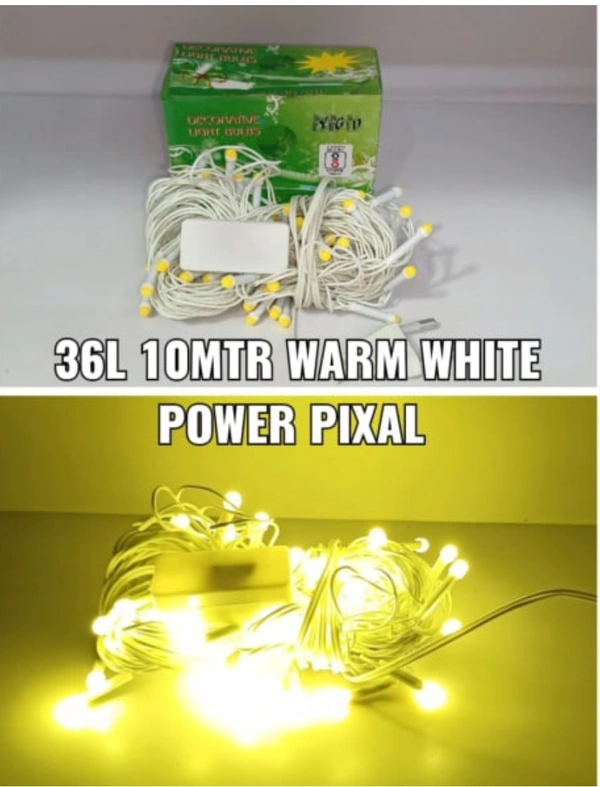 Prince Pixel Corded Electric 10meter Yellow 36 Bulbs - 10m