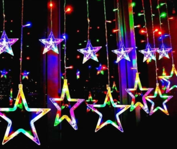 Prince Star Corded Electric 5M , Multi 6+6 Bulbs - 5m