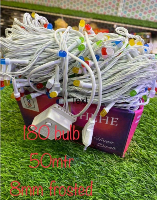 Prince Frosted Corded Electric 50 Mtr 180 Bulbs - 50mtrs