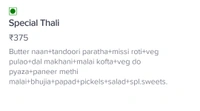 Special Thali - Book and Get Fast Delivery. Call / whatsapp 8434963456