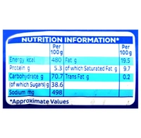 Cadbury Oreo Original Vanilla Cream Biscuits (46.3g) - 46.3g