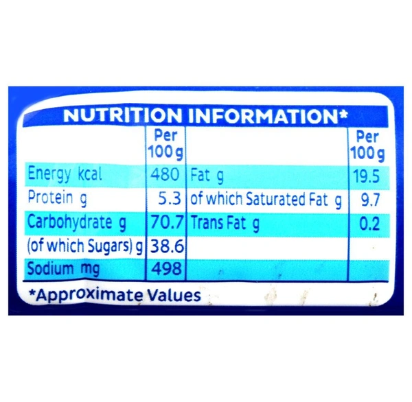 Cadbury Oreo Original Vanilla Cream Biscuits (46.3g) - 46.3g