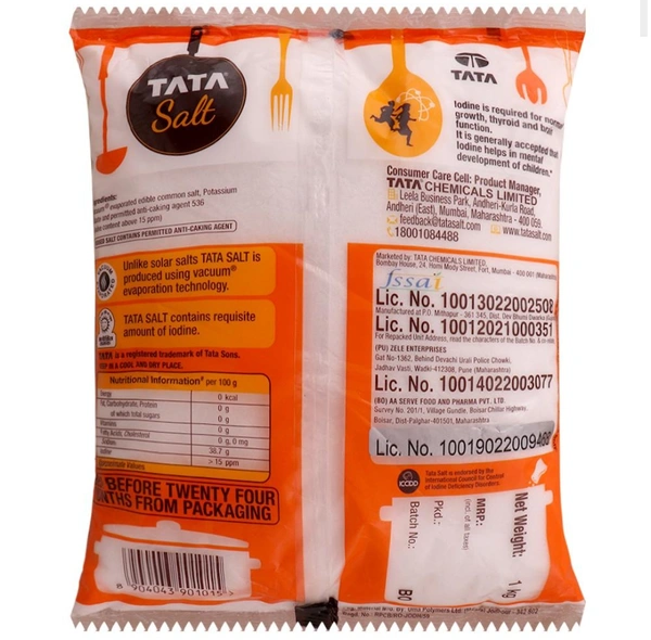 Tata Iodised Salt 1kg - 1kg