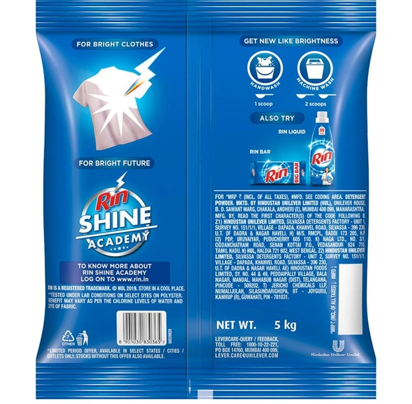 Rin Detergent Powder 5kg - 5kg