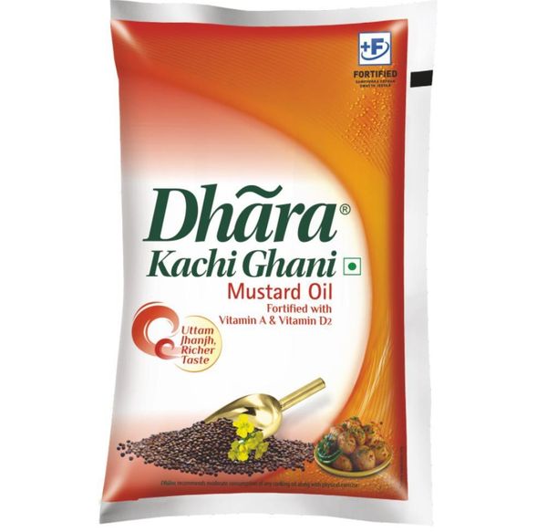 Dhara Kachi Ghani Mustard Oil 1 L