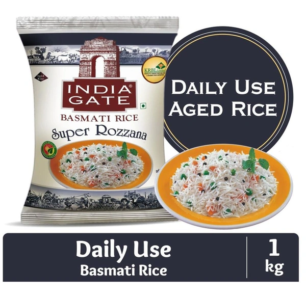 India gate Super Rozzana Basmati Rice 1 kg
