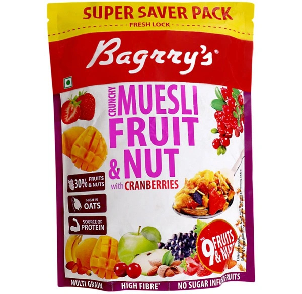 Bagrry's Fruit & Nut Crunchy Muesli With Cranberries 750 g