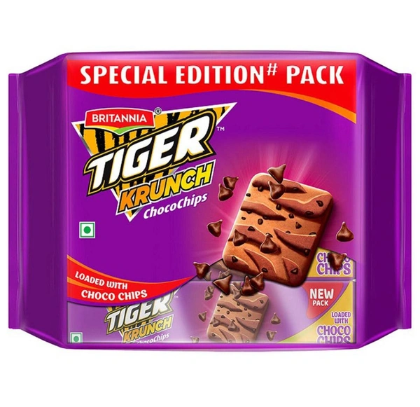 Britannia Tiger Krunch Chocochips Biscuits Combo Pack 400 g