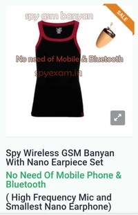 Spy Deals Spy GSM Wireless Banyan With Earpiece - Black, gsm banyan earphone cell Charger, Wireless Gsm Spy Banyan