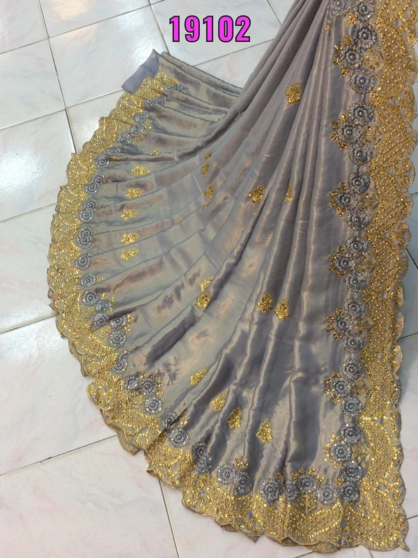 Stone Work Saree