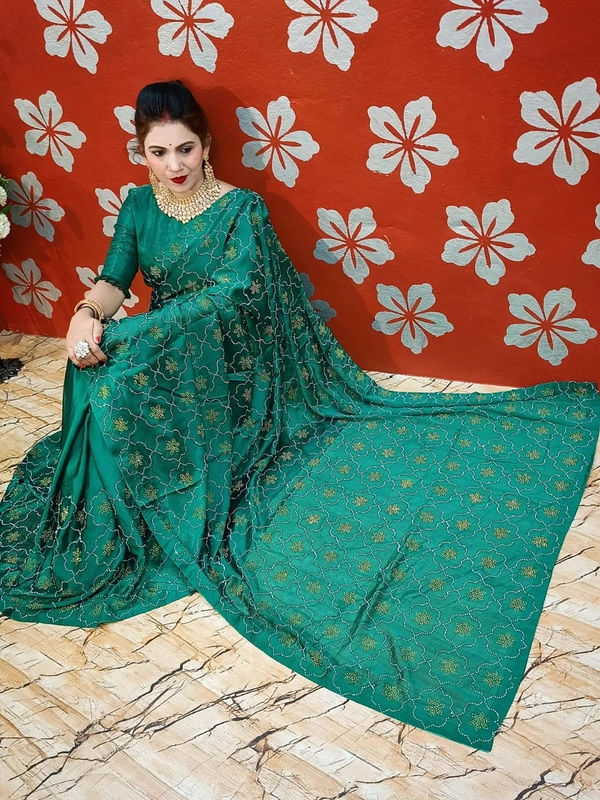 Stone Work Saree