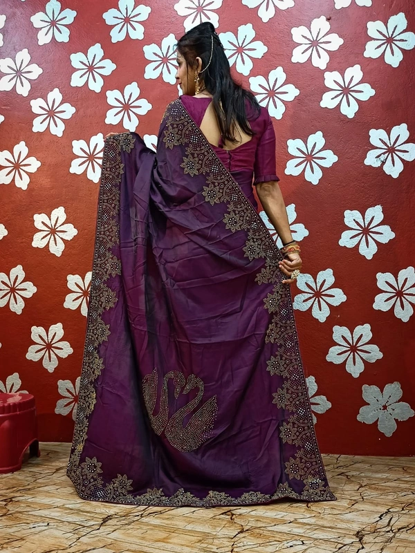 Stone Work Saree