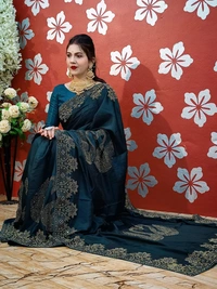 Stone Work Saree