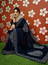 Stone Work Saree😇