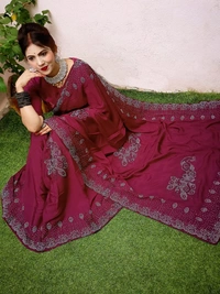 Stone Work Saree😊