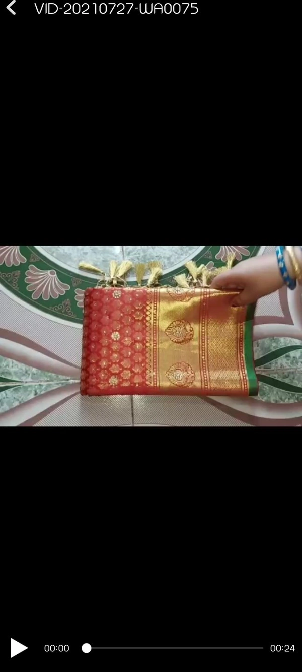 Saree With Stone Work