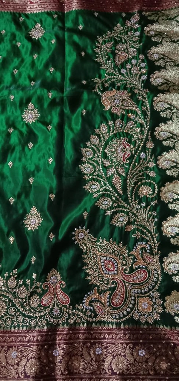 Emrodery With Stone Work Saree