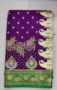Emrodery With Stone Work Saree