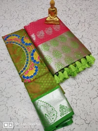 Bridal Stone And Tessel Work Saree
