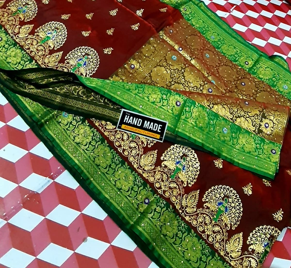 Banarsi Patta Stone Work Saree