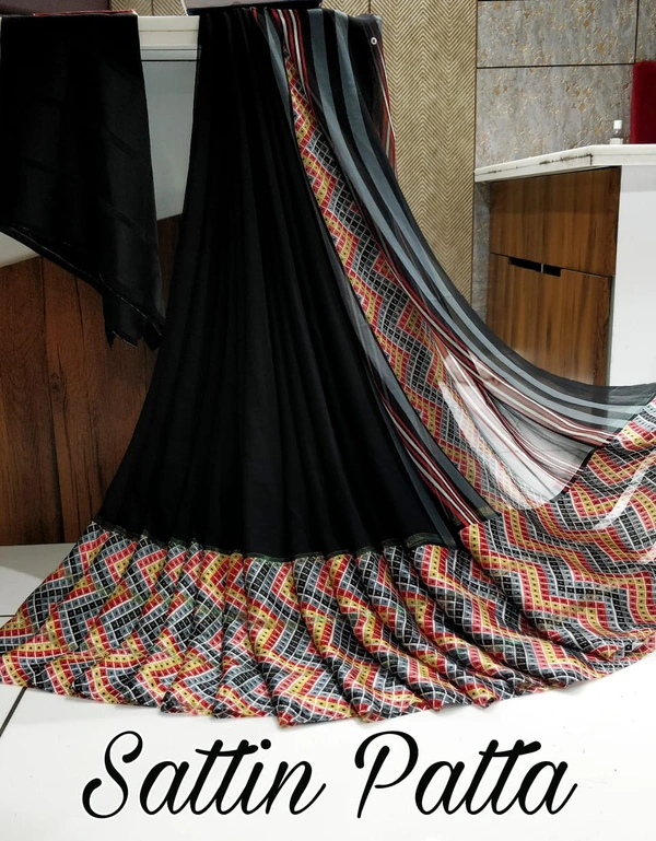 Satin Patta Saree