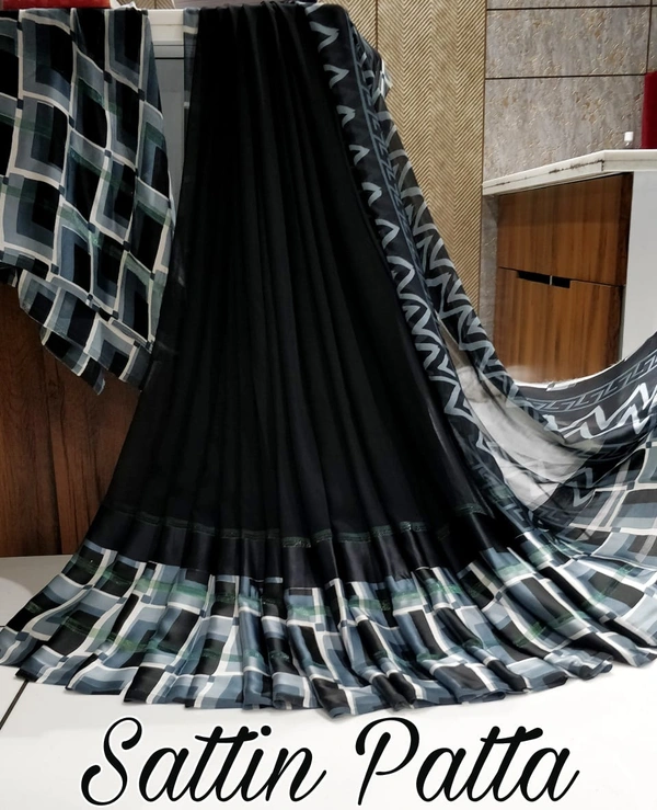 Satin Patta Saree