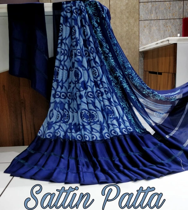 Satin Patta Saree
