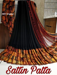 Satin Patta Saree