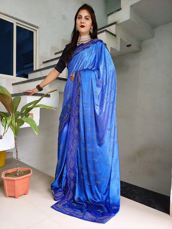 Stone Work Saree