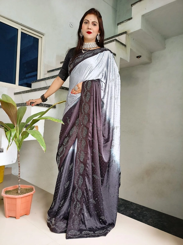 Stone Work Saree