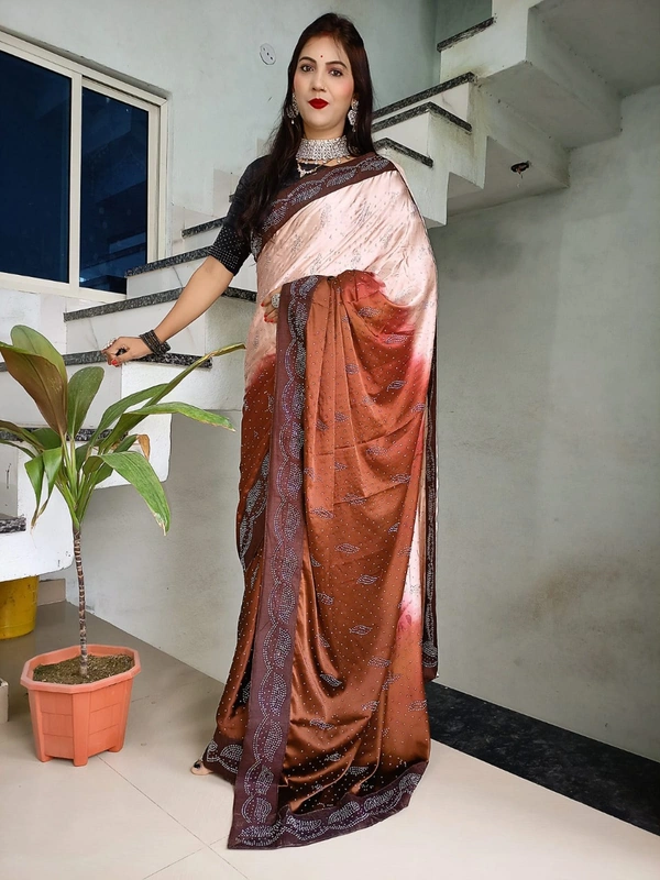 Stone Work Saree