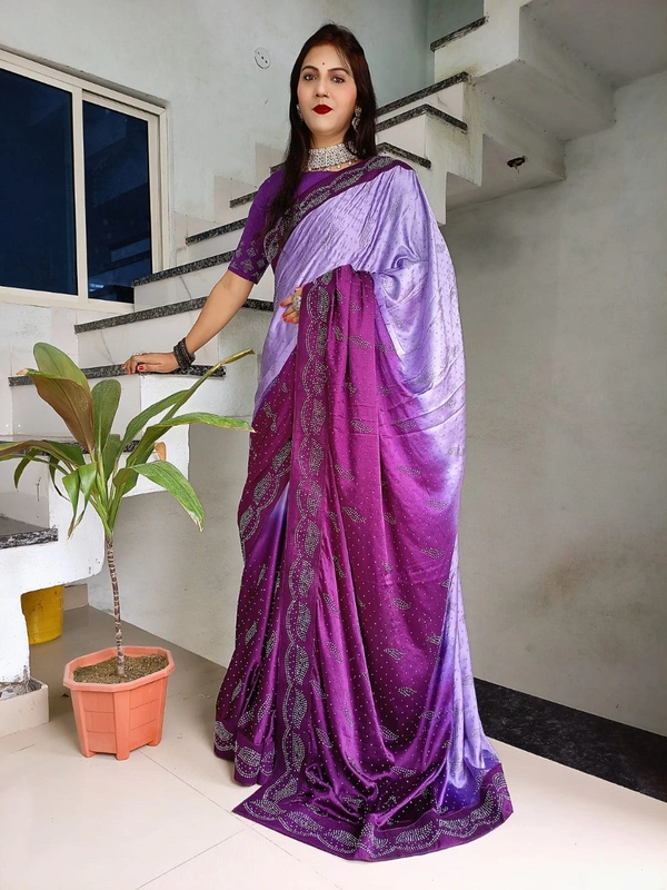 Stone Work Saree