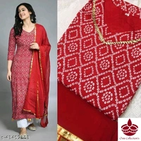 Kurta With Duppata and Bottom Wear - L