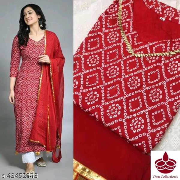 Kurta With Duppata and Bottom Wear - L