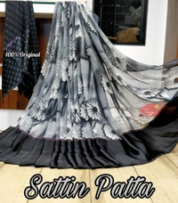 Satin Patta Saree