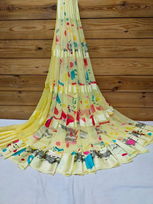 Satin Patta Saree