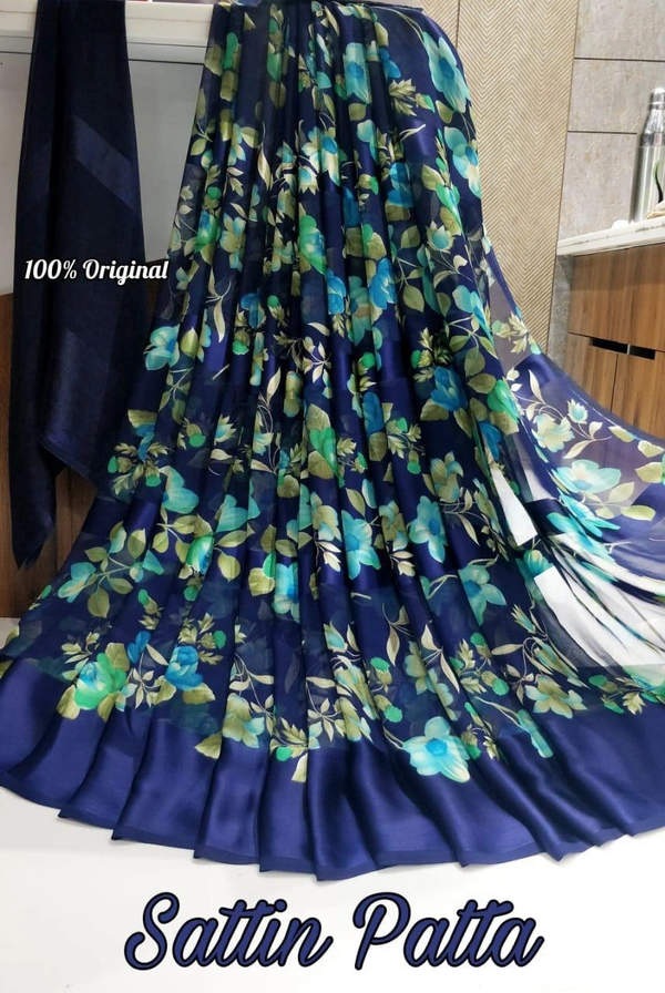 Satin Patta Saree