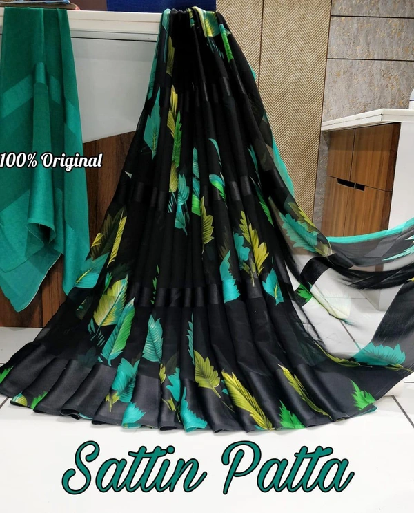 Satin Patta Saree