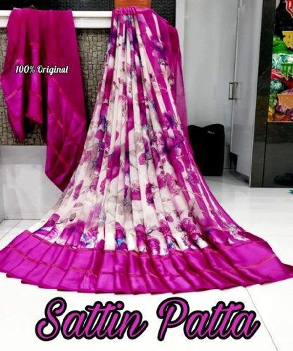 Satin Patta Saree