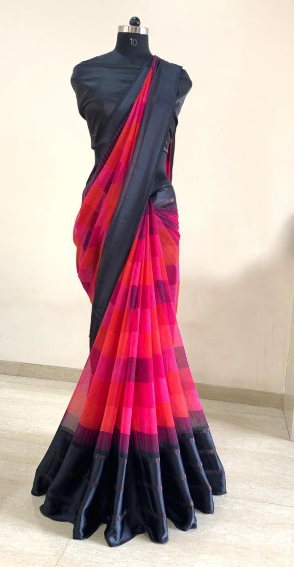 Satin Patta Saree