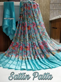 Satin Patta Saree