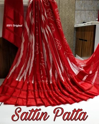 Satin Patta Saree
