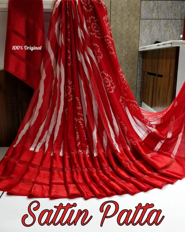 Satin Patta Saree