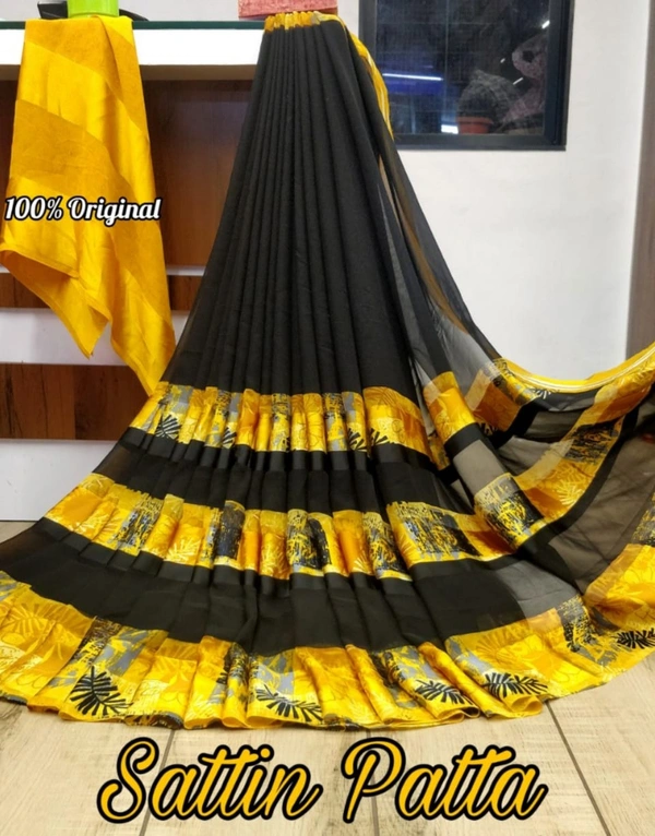 Satin Patta Saree