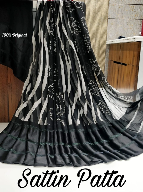 Satin Patta Saree