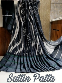 Satin Patta Saree