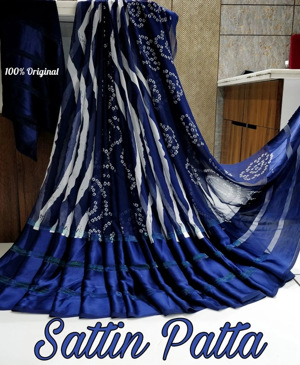 Satin Patta Saree
