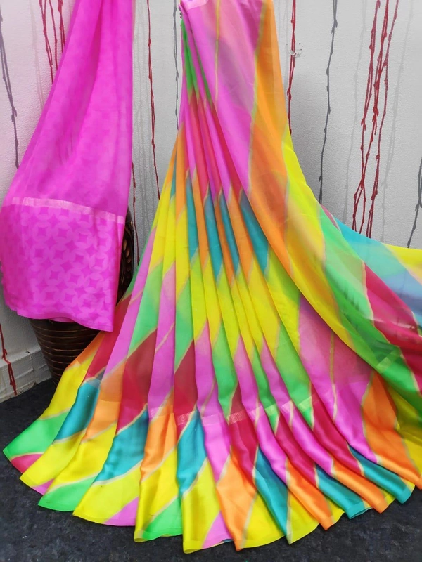 Satin Patta Saree